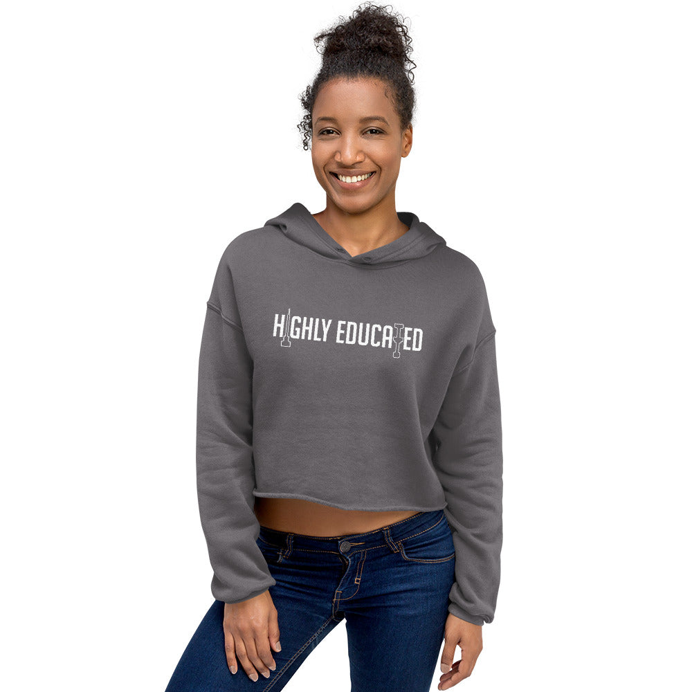 HE Classic Logo Crop Hoodie