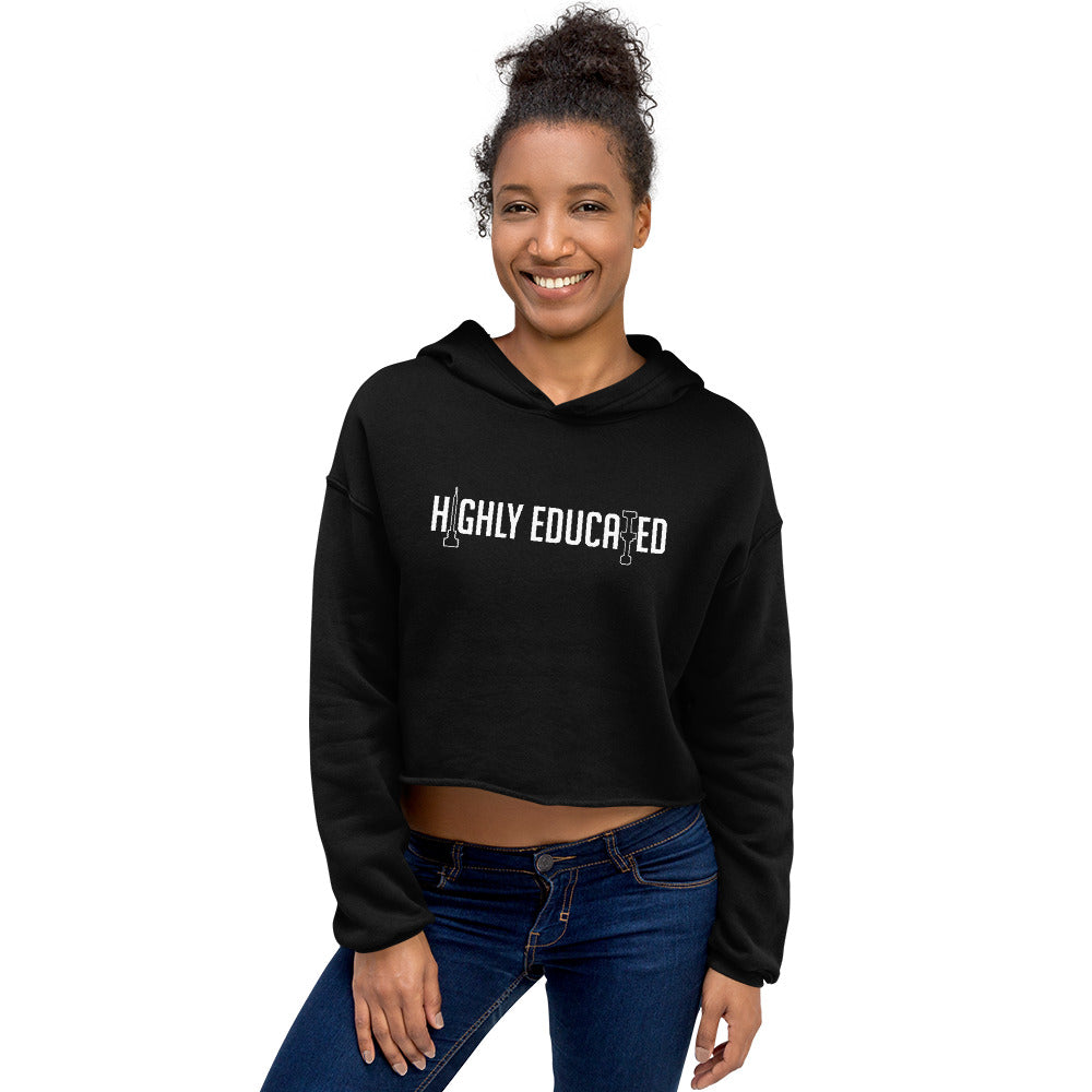 HE Classic Logo Crop Hoodie